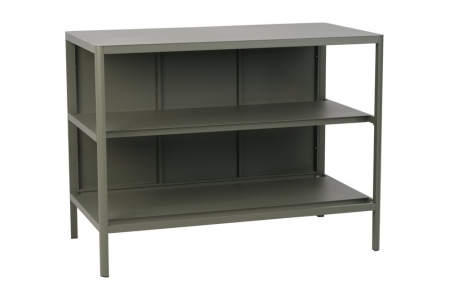 Kelia Nordic Green Outdoork&uuml;che 121x64x91cm mit offenen Regalen