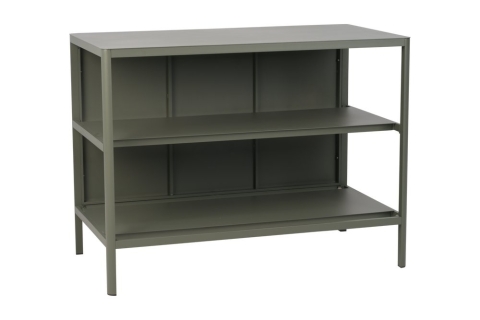 Kelia Nordic Green Outdoork&uuml;che 121x64x91cm mit offenen Regalen