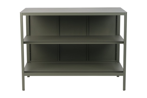 Kelia Nordic Green Outdoork&uuml;che 121x64x91cm mit offenen Regalen