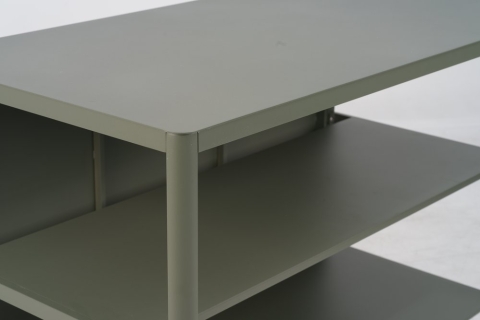 Kelia Nordic Green Outdoork&uuml;che 121x64x91cm mit offenen Regalen