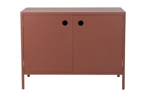 Kelia Zin Red Outdoork&uuml;che 121x64x91cm mit T&uuml;ren