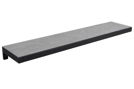 Fornax Regal Schwarz-Grau 139x30cm