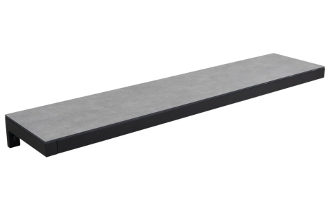 Fornax Regal Schwarz-Grau 139x30cm