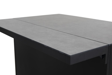 Fornax Regal Schwarz-Grau 139x30cm