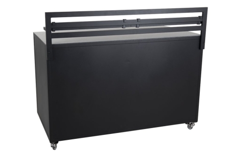 Fornax Outdoork&uuml;che Schwarz-Teak, 140x74x114cm