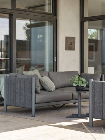 Brad 2,5-Sitzer-Sofa Antrazit-Charcoal Grey