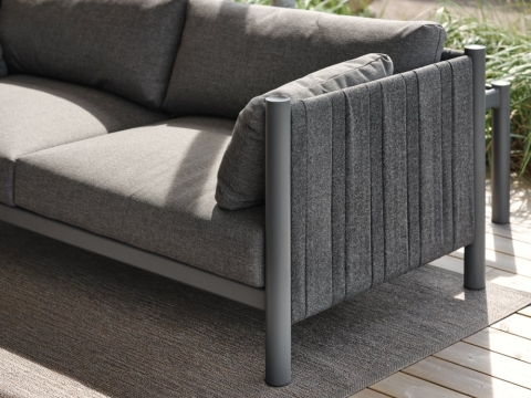 Brad 2,5-Sitzer-Sofa Antrazit-Charcoal Grey