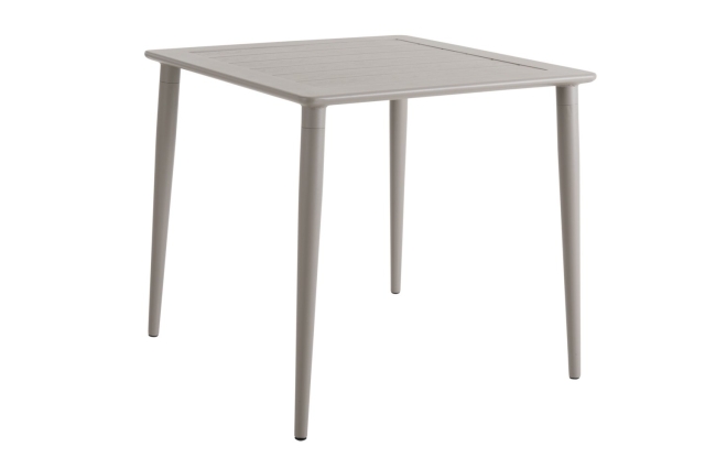 Brafab Nimes Esstisch 78x78cm, Aluminium Khaki