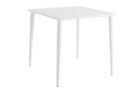 Brafab Nimes Esstisch 78x78cm, Aluminium weiß