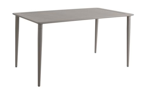 Brafab Nimes Esstisch 140x78cm, Aluminium Khaki