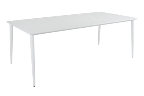 Brafab Nimes Esstisch 200x98cm, Aluminium wei&szlig;