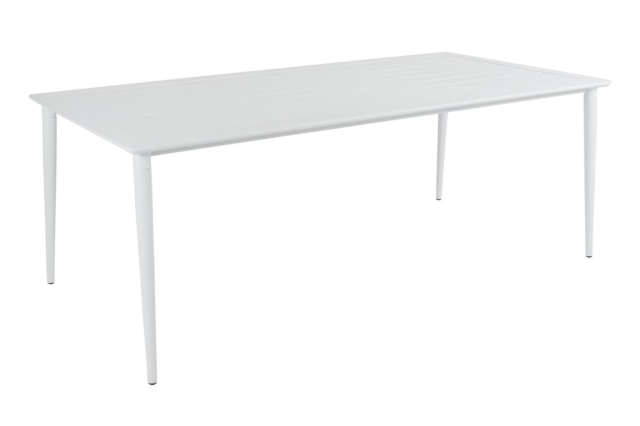 Brafab Nimes Esstisch 200x98cm, Aluminium wei&szlig;