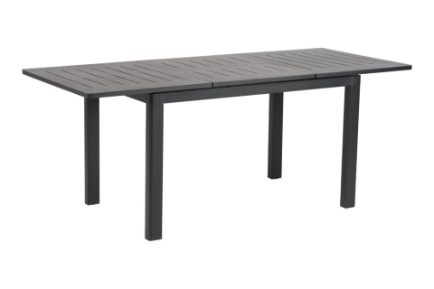 Brafab Lomma Small Ausziehtisch Aluminium schwarz 128-187x80cm