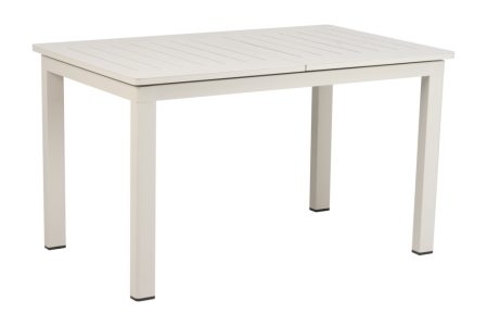 Brafab Lomma Small Ausziehtisch Aluminium hellgrau 128-187x80cm