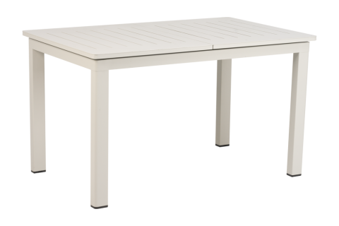 Brafab Lomma Small Ausziehtisch Aluminium hellgrau 128-187x80cm