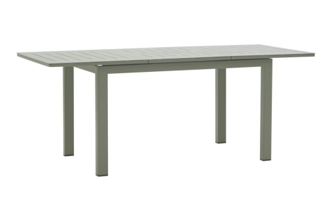 Brafab Lomma Small Ausziehtisch Aluminium Dusty Green 128-187x80cm
