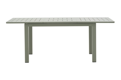 Brafab Lomma Small Ausziehtisch Aluminium Dusty Green 128-187x80cm