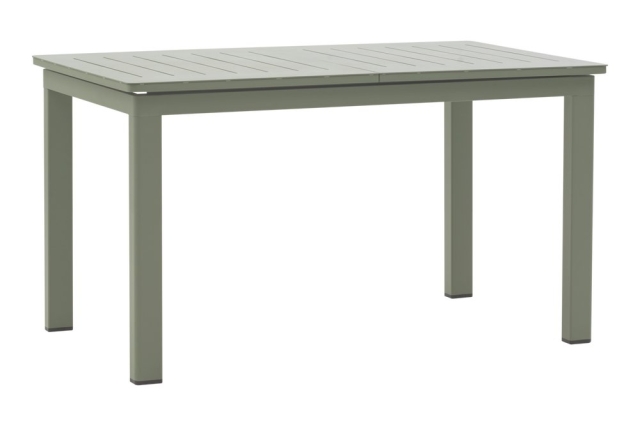 Brafab Lomma Small Ausziehtisch Aluminium Dusty Green 128-187x80cm