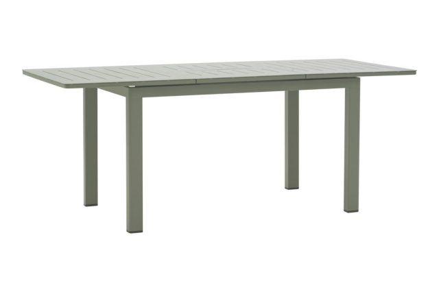 Brafab Lomma Small Ausziehtisch Aluminium Dusty Green 128-187x80cm