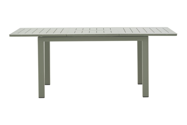 Brafab Lomma Small Ausziehtisch Aluminium Dusty Green 128-187x80cm