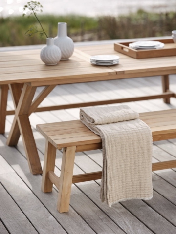 Brafab Keros Bank 190cm aus Teakholz Natur