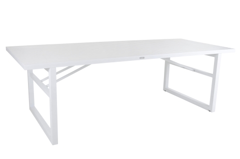 Brafab Vevi Esstisch 230x94cm, Aluminium wei&szlig;