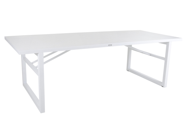 Brafab Vevi Esstisch 230x94cm, Aluminium wei&szlig;