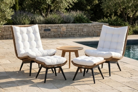 Brafab Covelo & Kastos Loungeset mit Kissen