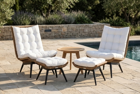 Brafab Covelo & Kastos Loungeset mit Kissen