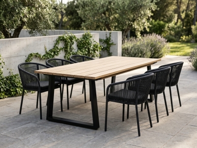 Brafab Laurion & Delta Set anthrazit mit Kissen