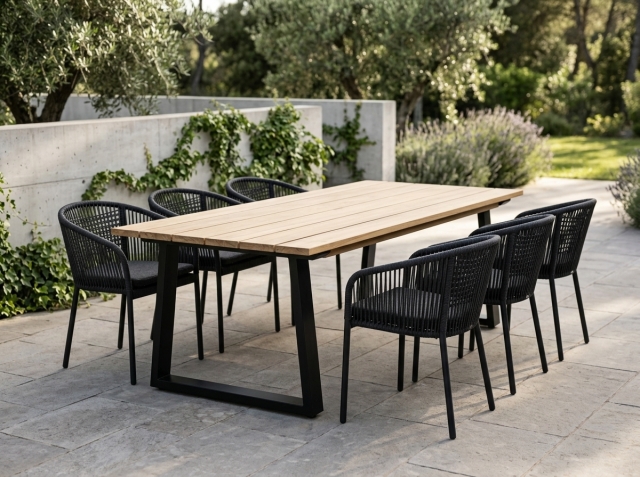 Brafab Laurion & Delta Set anthrazit mit Kissen