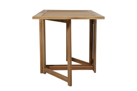 Brafab Turin Klapptisch 146x70 cm, Natur-Teak, klappbar