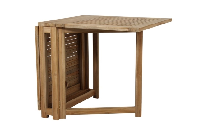 Brafab Turin Klapptisch 146x70 cm, Natur-Teak, klappbar