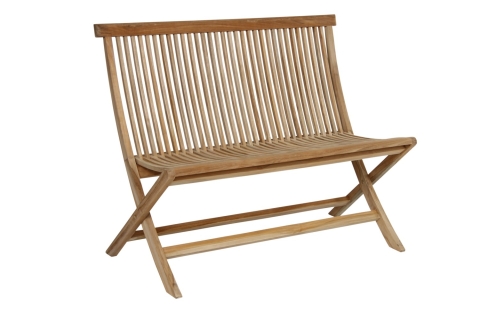 Brafab Turin 2-Sitzer Klappbank Teakholz Natur 105x61x87cm