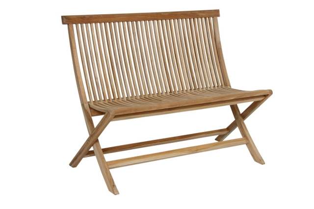 Brafab Turin 2-Sitzer Klappbank Teakholz Natur 105x61x87cm