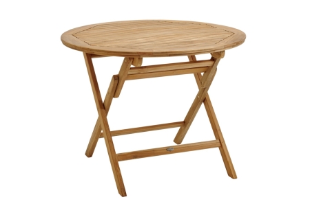 Brafab Turin Esstisch Durchm. 100 H74cm, Teakholz Natur