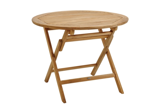 Brafab Turin Esstisch Durchm. 100 H74cm, Teakholz Natur