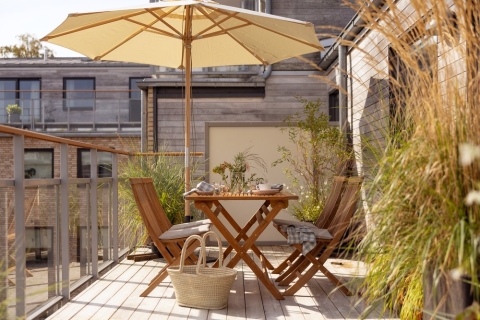 Brafab Turin Diningstuhl, Teakholz Natur, faltbar