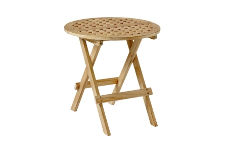 Brafab Kreta Beistelltisch Natur Durchm. 50 cm Teakholz