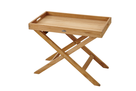 Brafab Turin Tabletttisch, Teakholz Natur, faltbar, 70x40x53 cm