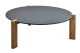 Domino Loungetisch Antrazit-Natur Durchmesser 90cm H 36cm