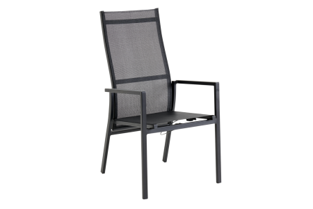 Brafab Avanti Positionsstuhl, Aluminium Schwarz, R&uuml;cken verstellbar