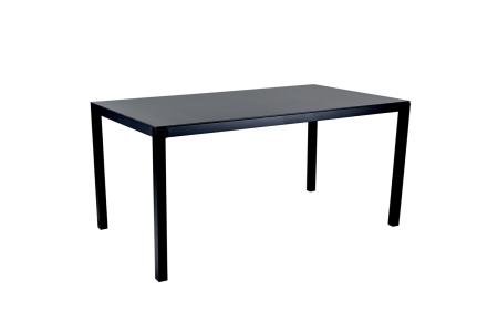 Brafab Rana Loungetisch 137x77 H65cm, Aluminium-Glas Schwarz-Antrazit