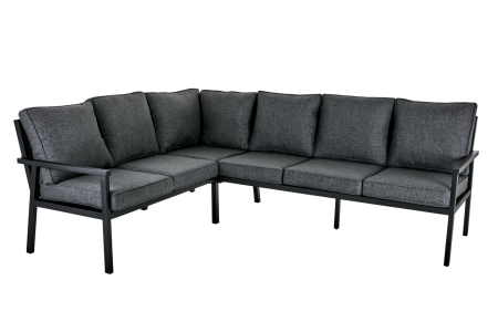 Brafab Rana Set Schwarz-Onyx 195x252x78cm inkl. Kissen