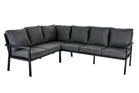 Brafab Rana Set Schwarz-Onyx 195x252x78cm inkl. Kissen