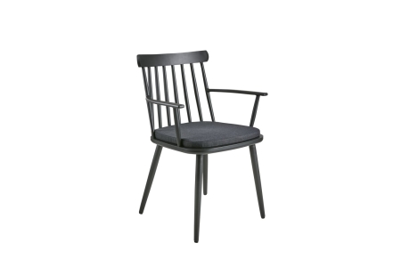 Brafab Winsor Diningsessel, Schwarz-Raven