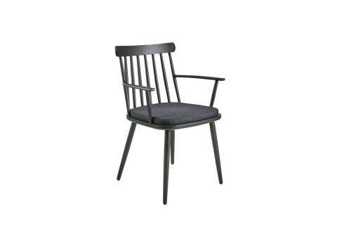 Brafab Winsor Diningsessel, Schwarz-Raven