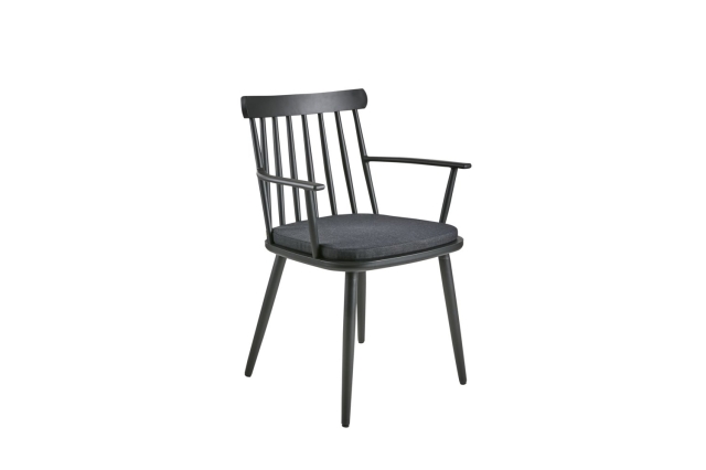 Brafab Winsor Diningsessel, Schwarz-Raven