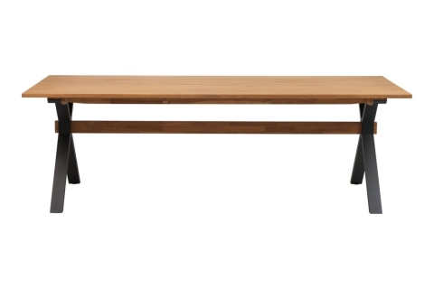 Brafab Mark Esstisch Schwarz-Teak 230x95 H73 cm