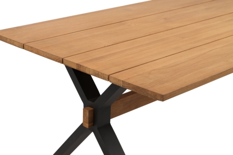 Brafab Mark Esstisch Schwarz-Teak 230x95 H73 cm